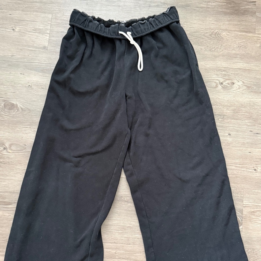 Urban Outfitters Black Wide Leg Lounge Pants | Comfy Stretch Waist